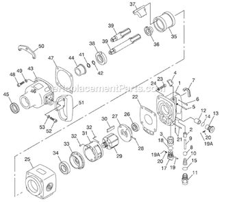 Page A Diagram and Parts List for CP6920PALED 6151906920 Chicago Pneumatic Wrench